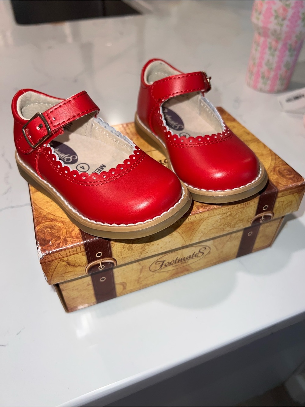 FootMates Red Mary Jane Dress Shoes for Kids